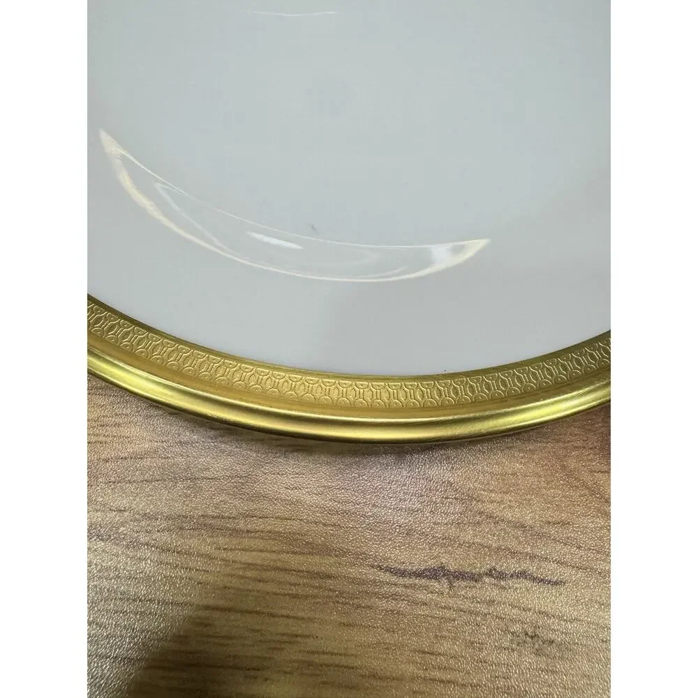 Lenox Aristocrat Gold Encrusted 10-5/8” Dinner Plates Set Of 5
